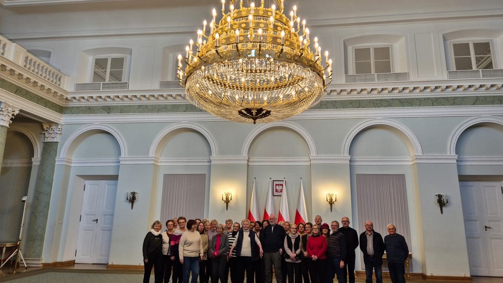 W sali kolumnowej Pałacu